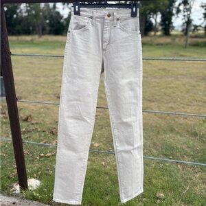 Wrangler Cream Straight Leg Vintage Jeans